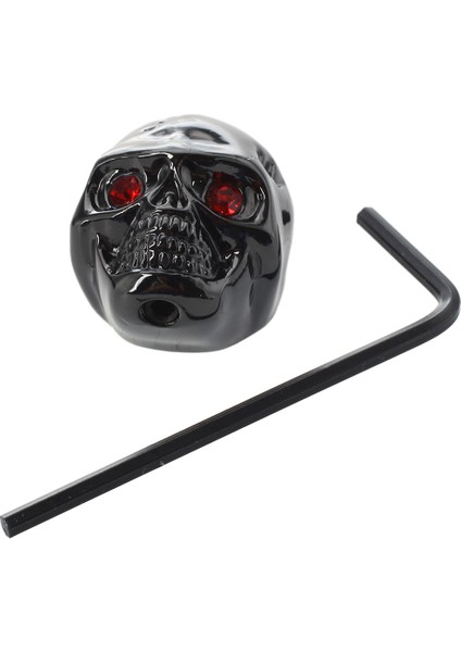 3 Adet Elektrik Gitar Kafatası Başlı Ses Kontrol Düğmeleri---Siyah (Yurt Dışından) modelleri