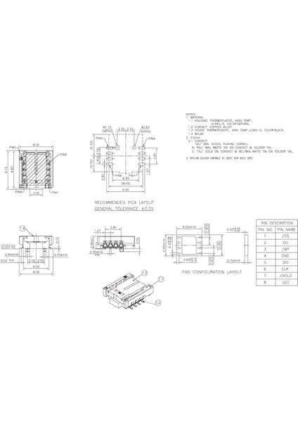 Qfn8 / Wson8 / Mlf8 / Mlp8 / Dfn8 - Dıp8 Iki Bir Arada Soket / Hem 6X5MM Hem De 8X6MM Çipler Için Adaptör Smt Bıos Flash Soketi (Yurt Dışından) fırsatları