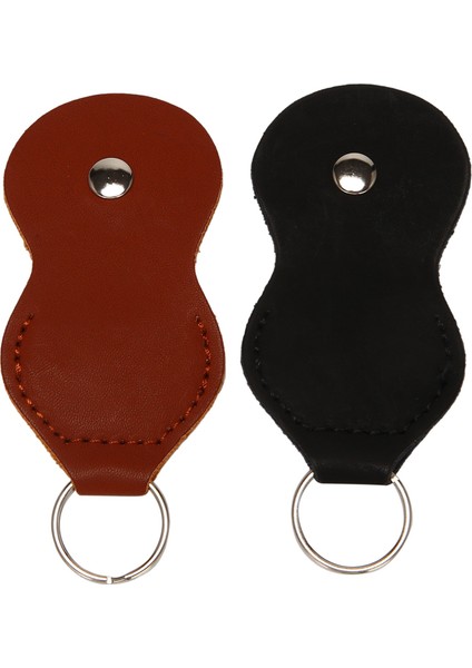 Gitar Pena Tutucu Kılıfı - Deri Anahtarlık Pena Anahtarlık Kılıfları Çanta (2 Paket - Siyah, Kahverengi) (Yurt Dışından) fiyatları