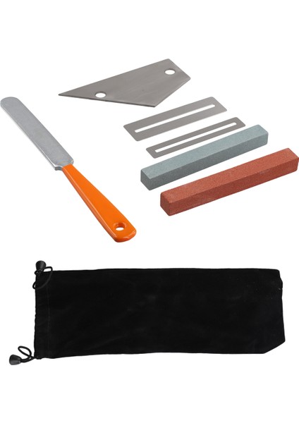 Gitar Luthier Alet Seti 1 Adet Gitar Perde Taçlandırma Luthier Dosyası, 1 Adet Paslanmaz Çelik Perde Rocker, 2 Adet Klavye Koruyucuları ve Gitar Için 2 Taşlama Taşı Dahildir (Yurt Dışından) fiyatları