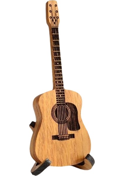 Ahşap Gitar Penası Kutusu Kişiselleştirilmiş Gitar Süslemeleri Hediye Ahşap El Sanatları Retro Kutu Müzik Hediyesi (Yurt Dışından)
