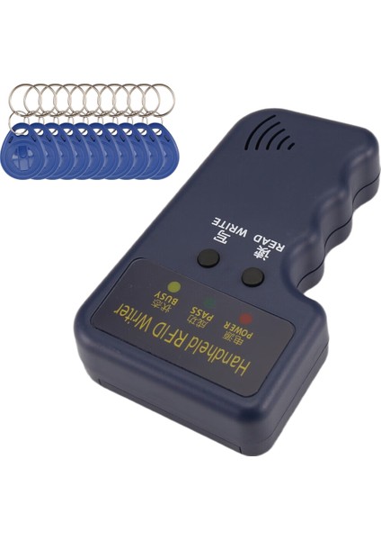 Elde Taşınabilir 125KHZ Rfıd Okuyucu Yazıcı Kopyalayıcı Fotokopi Makinesi, Yükseltme Kimlik Kartı Klonlayıcı Programlayıcı, 10 Adet Yeniden Yazılabilir Kartla (Yurt Dışından)