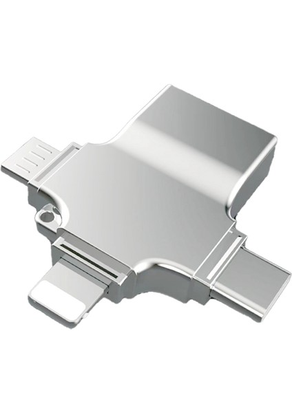 Sd Kart Okuyucu Mikro Kart Adaptörü 4'ü 1 Arada USB 3.0 Mikro Sd'den Usb'ye Kart Okuyucu USB Apple Arayüzü Otg Adaptörü (Yurt Dışından)