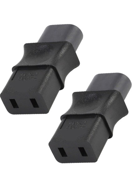 Adet 2-Pinli Iec 320 C8 Erkek - Iec 320 C9 Dişi Ac Adaptörü 6A/250V Endüstriyel Güç Dönüştürücü (Yurt Dışından)