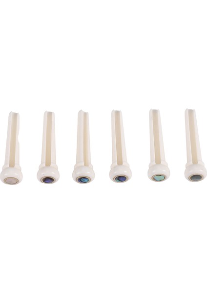 Akustik Gitar Parçalarının Değiştirilmesi Için 5.3mm Pozisyonlu Abanlone Noktalı Gitar Kemik Köprü Pimleri (Yurt Dışından)