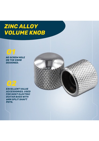 Elektrik Gitar Bas Ses Düğmesi Potansiyometre Akor Kapağı Ses Düğmesi Çinko Alaşımı (Yurt Dışından) fırsatları