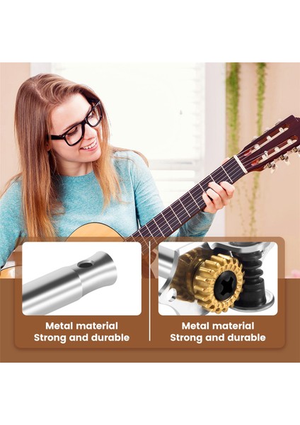 3L3R 6 Adet 1:18 Gitar Telleri Akort Burguları Akort Makinesi Kafaları Düğmeler Akustik Veya Elektrik Gitar Için Akort Anahtarları Gümüş (Yurt Dışından) fırsatları