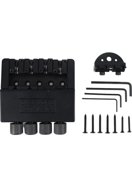 1 Set 4 Telli Başsız Bas Gitar Köprü Sistemi Başsız Elektrik Bas Parçası Değiştirme (Yurt Dışından)