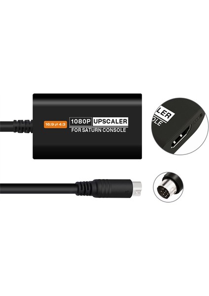 Sega Ss Saturn HDMI Uyumlu Dönüştürücü Saturn 16:9/4:3 S-Video Giriş 1080P Adaptörü (Yurt Dışından) fırsatları