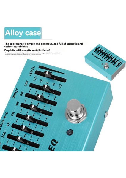 Slade Sa-01 Kontrolcü Ekolayzer 10 Bantlı Elektrik Gitar Pedalı Efekt Eq Pedalları True Bypass Gitar Bas Parçaları ve Aksesuarları (Yurt Dışından) fiyatları