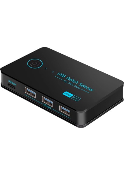 Yeni Usb3.0 Kvm Anahtarı Kısayol Anahtarı Pc Klavye Fare Yazıcı 2 Pc Paylaşımı 4 Cihaz Paylaşımlı Denetleyici 5gbps (Yurt Dışından)