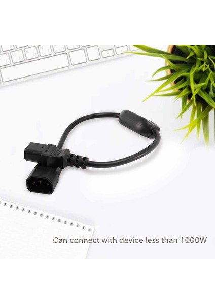 Özel Pdu Ups Güç Kablosu, Iec 320 C14 Ila C13 Açma/kapama Anahtarı ile 30 cm Siyah (Yurt Dışından) modelleri