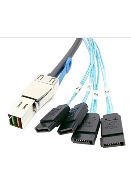 Mini Sas Hd SFF-8644 - 4 x Sata 7pin Sabit Disk Kablosu 12GBPS Sunucu Harici Sabit Disk Yüksek Hızlı Kablo 3.33TF/1M (Yurt Dışından) modelleri