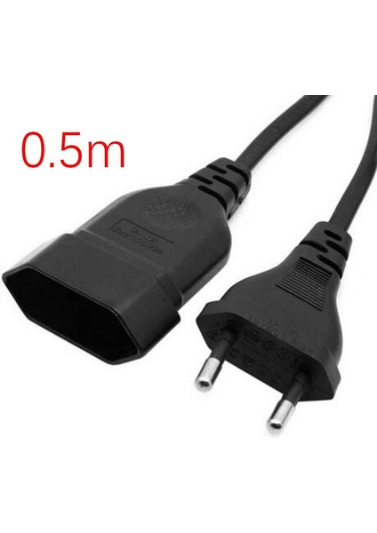 Avrupa 2 Uçlu Erkekten Dişi Güç Uzatma Kablosu, Vde Sertifikalı Bakır Kablo (0,5 M) (Yurt Dışından) fırsatları