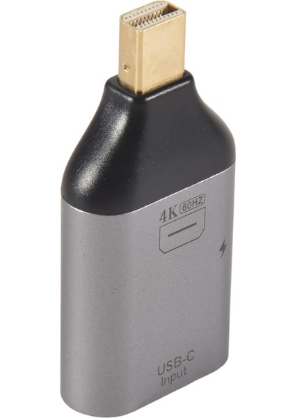 USB C Adaptörü Tip-C Dişi - HDMI Uyumlu Dp Minidp Erkek Adaptör Hd Video 4K@60Hz (Mını Dp Uyumlu Arayüz) (Yurt Dışından)