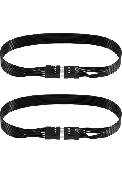 Anakart 9pin USB 2.0 Erkek - Dişi Uzatma Veri Kablosu Kordon Tel Hattı 30CM USB Uzatma Kablosu, 2 Paket (Yurt Dışından)