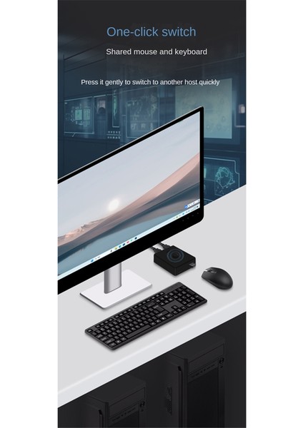 USB 2.0 Kvm Anahtarı 1x2/2x1 Anahtar Anahtarı USB Ayırıcı Paylaşımlı Denetleyici Dizüstü Bilgisayar Yazıcı Klavye Fare, B (Yurt Dışından) fırsatları