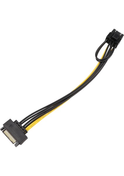 15PIN Sata Erkek - 8pin (6+2) Pcı-E Güç Kaynağı Kablosu Sata Kablosu 15-Pin - 8 Pin Kablo 18AWG Kablo Grafik Kartı Için (1 Adet) (Yurt Dışından) fırsatları