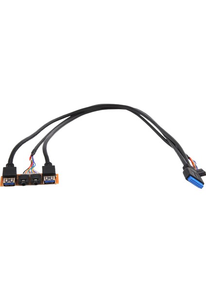 60CM Ön Kasa Paneli Usb3.0+Usb3.0+Hd Ses Jakı Bağlantı Noktaları G/ç Kartı+Dahili Kablo USB Çerçeve Hattı Dıy Kasa Uzatma Hattı (Yurt Dışından) fiyatları