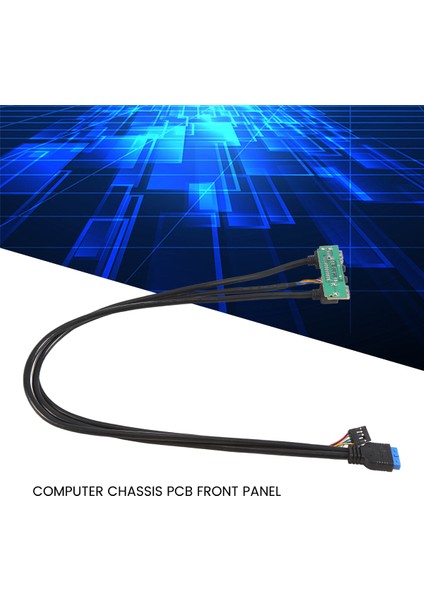 60CM Ön Kasa Paneli Usb3.0+Usb3.0+Hd Ses Jakı Bağlantı Noktaları G/ç Kartı+Dahili Kablo USB Çerçeve Hattı Dıy Kasa Uzatma Hattı (Yurt Dışından) fırsatları