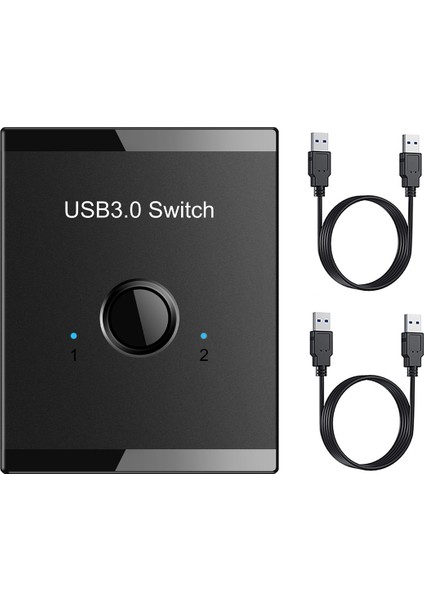 USB Anahtarı Kvm USB Hub 3.0 Anahtar Seçici Kvm Anahtarı Pc Klavye Fare Yazıcı 1 Pc Paylaşımı 2 Cihaz USB Anahtarı (Yurt Dışından)