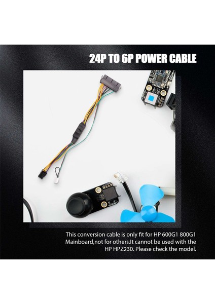 Atx Psu Güç Kaynağı Kablosu Pcıe 6 Pin'den Atx 24 Pin'e Güç Kaynağı Kablosu 24P'DEN 6p'ye Hp 600 G1 600G1 800G1 Anakart Için (Yurt Dışından) modelleri