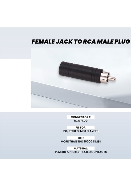 5x 6.35MM 1/4 Inç Mono Dişi Jak - Rca Erkek Fiş Ses Adaptörü Kablosu Dönüştürücü (Yurt Dışından) fırsatları