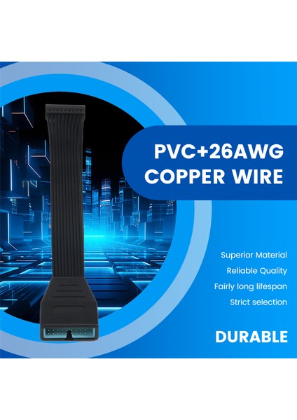 1 Adet Anakart Anakart USB 3.0 20 Pin Dişi - USB 3.0 20 Pin Erkek Uzatma KABLOSU-15CM (Yurt Dışından) fırsatları