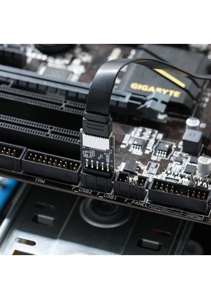 USB 2.0 Ön Panel Başlığı USB 9pin - USB 2.0 Tip-E Dahili Adaptör Anakart Fiş Adaptörü (Yurt Dışından) modelleri