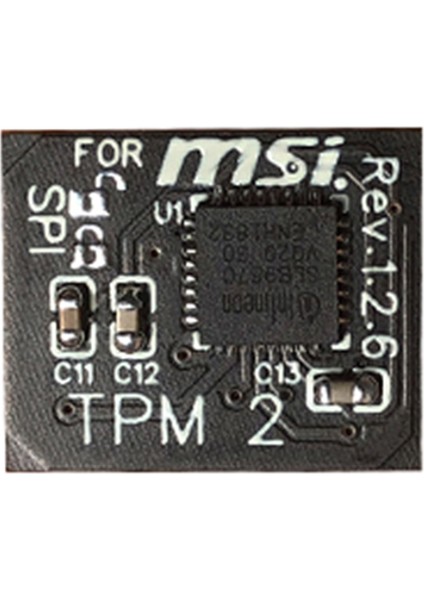Tpm 2.0 Şifreleme Güvenlik Modülü Uzaktan Kart 12 Pin Spı Tpm2.0 Güvenlik Modülü Msı Anakart Için (Yurt Dışından)
