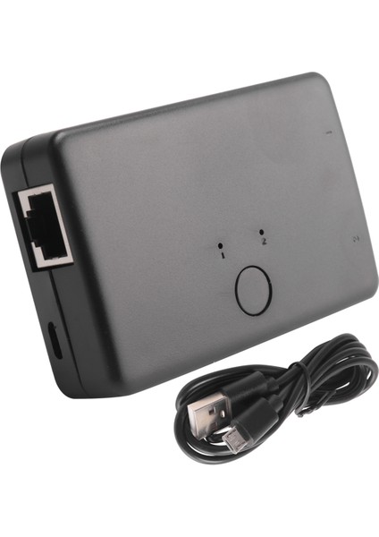 Mini 2 Port RJ45 Lan Hub Ağ Anahtarı Kutusu Bilgisayar Ethernet Internet Adaptörü RJ45 Ayırıcı Anahtarı (Yurt Dışından)