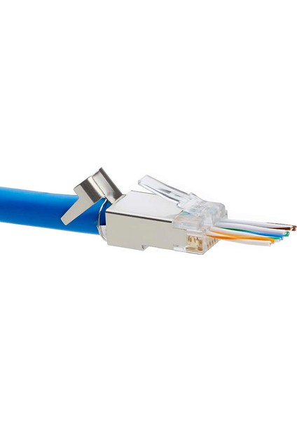20 Adet CAT6/6A RJ45 Geçişli Modüler Fişler, Korumalı (Stp) Harici Topraklama Konnektörü, Ez Sıkma (Yurt Dışından) fiyatları