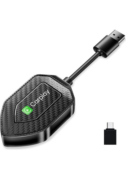 2'si 1 Arada Kablosuz Adaptör Kablosuz Carplay Android Adaptörü Android Auto Araç Adaptörü Kabloluyu Carplay Kablosuz Kutusuna Dönüştürün (Yurt Dışından)