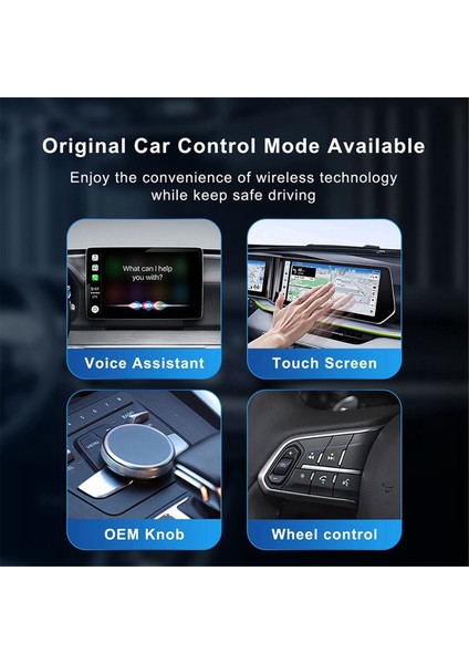 IPhone Için Kablosuz Carplay Adaptörü Araba Adaptörü USB Tak ve Çalıştır 5ghz Kabloluyu Küçük Carplay Kablosuz Kutusuna Dönüştür (Yurt Dışından) modelleri
