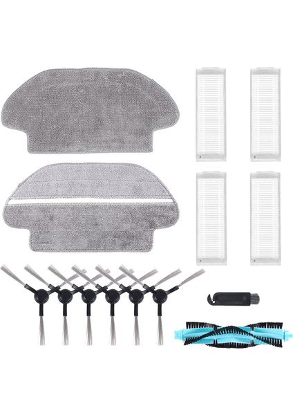 Fırça Paçavralar Silindir Hepa Filtresi Xiaomi Mop P Viomi V2 Pro V3 Se V-RVCLM21B Aksesuarları Robot Süpürge Parçaları (Yurt Dışından)
