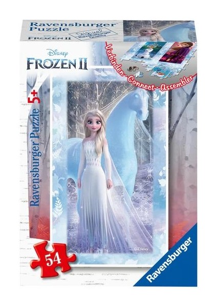 54 Parça Mini Puzzle Frozen Elsa ve Atı