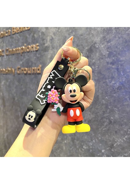 Çizgi Film Animasyon Stitch Serisi Yumuşak Kauçuk Anahtarlık Bebek Çantası Kolye Anahtarlık Küçük Hediye (Yurt Dışından)