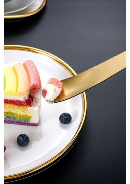 6'lı Set 304 Çelik Gold Tatlı ve Dondurma Kaşığı 17,5 Cm, Dayanıklı ve Şık Tasarım fiyatları