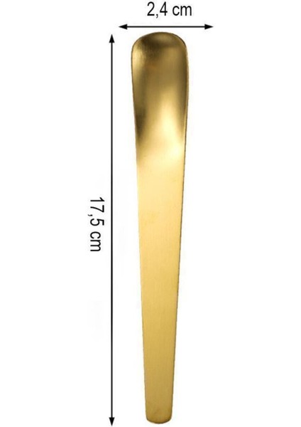 6'lı Set 304 Çelik Gold Tatlı ve Dondurma Kaşığı 17,5 Cm, Dayanıklı ve Şık Tasarım indirimleri