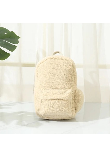 Yeni Varış Kuzu Yün Sırt Çantası Erkek Kızlar Için Kişiselleştirilmiş Işlemeli Adı Peluş Çocukların Açık Düz Çantası Özel Okul Çantaları Renk: Bej/boyut: Kişiselleştirilmiş Ad (Yurt Dışından)