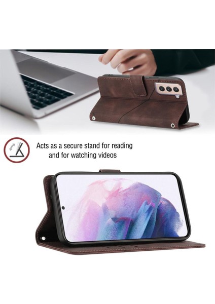 Galaxy S21 Plus Pu Deri Flip Kadın Cüzdan Telefon Kılıfı Askılı Çapraz Askılı Askı (Yurt Dışından) fırsatları