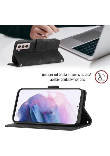 Galaxy S21 Plus Pu Deri Flip Kadın Cüzdan Telefon Kılıfı Askılı Çapraz Askılı Askı (Yurt Dışından) modelleri