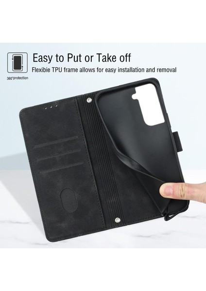 Galaxy S21 Plus Pu Deri Flip Kadın Cüzdan Telefon Kılıfı Askılı Çapraz Askılı Askı (Yurt Dışından) fırsatları