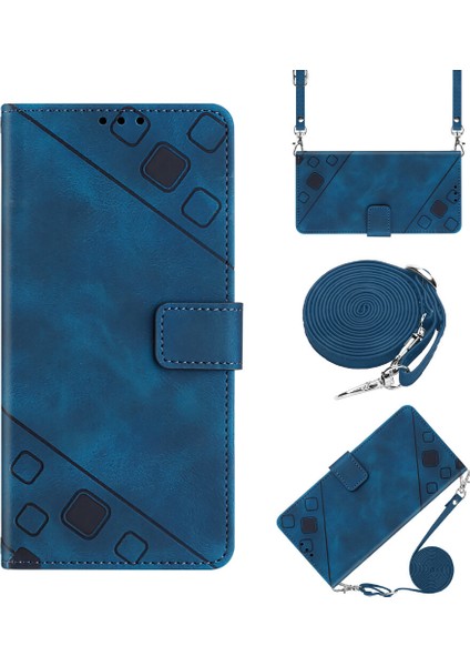 Pixel 9A Pu Deri Flip Kadın Cüzdan Telefon Kılıfı Askılı Çapraz Askılı Askı (Yurt Dışından)