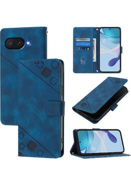Pixel 9A Pu Deri Flip Kadın Cüzdan Telefon Kılıfı Askılı Çapraz Askılı Askı (Yurt Dışından)