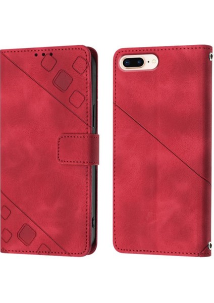 iPhone 8 Plus Pu Deri Flip Kadın Cüzdan Telefon Kılıfı Askılı Çapraz Askılı Askı (Yurt Dışından) fiyatları