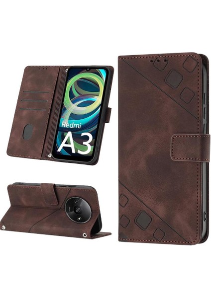 Redmi A3 Pu Deri Flip Kadın Cüzdan Telefon Kılıfı Askılı Çapraz Askılı Askı (Yurt Dışından) fiyatları