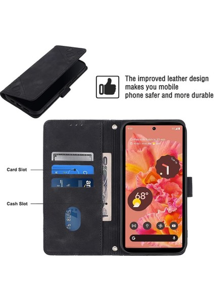 Pixel 6 Pu Deri Flip Kadın Cüzdan Telefon Kılıfı Askılı Çapraz Askılı Askı (Yurt Dışından) indirimleri