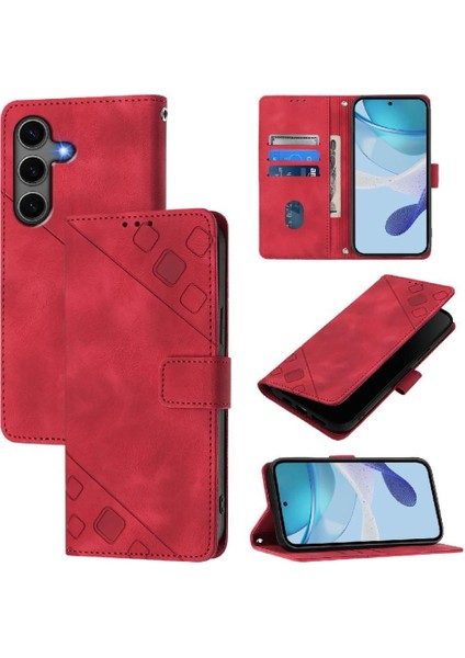 Galaxy S24 Plus Pu Deri Flip Kadın Cüzdan Telefon Kılıfı Askılı Çapraz Askılı Askı (Yurt Dışından) fırsatları