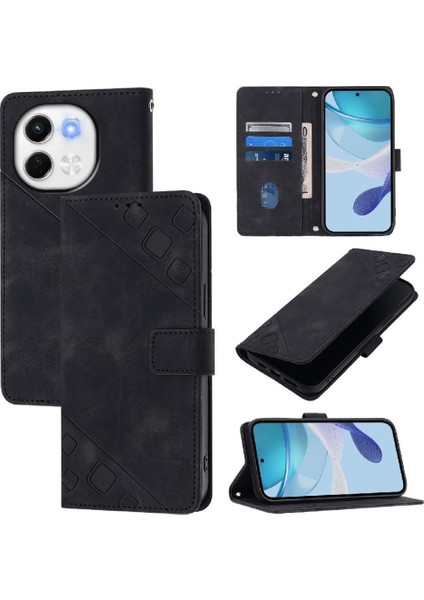 Pova 6 Neo Pu Deri Flip Kadın Cüzdan Telefon Kılıfı Askılı Çapraz Askılı Askı (Yurt Dışından) indirimleri